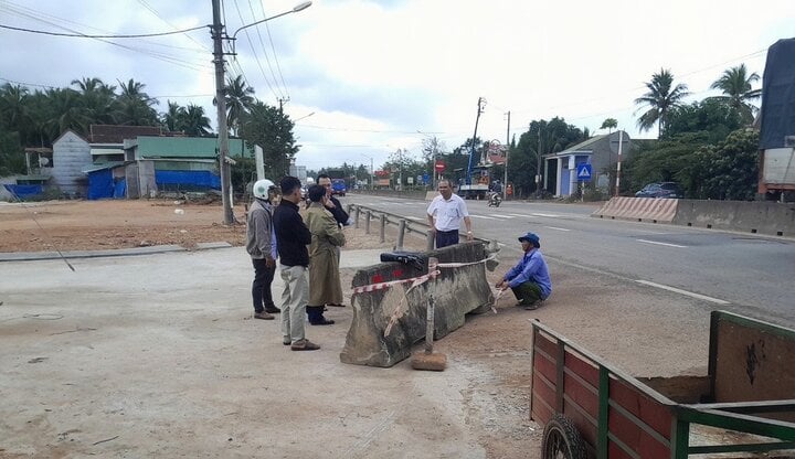 Điểm đấu nối vào quốc lộ 1 tại thị xã Hoài Nhơn (Bình Định) chưa được cơ quan có thẩm quyền chấp thuận, cấp phép.